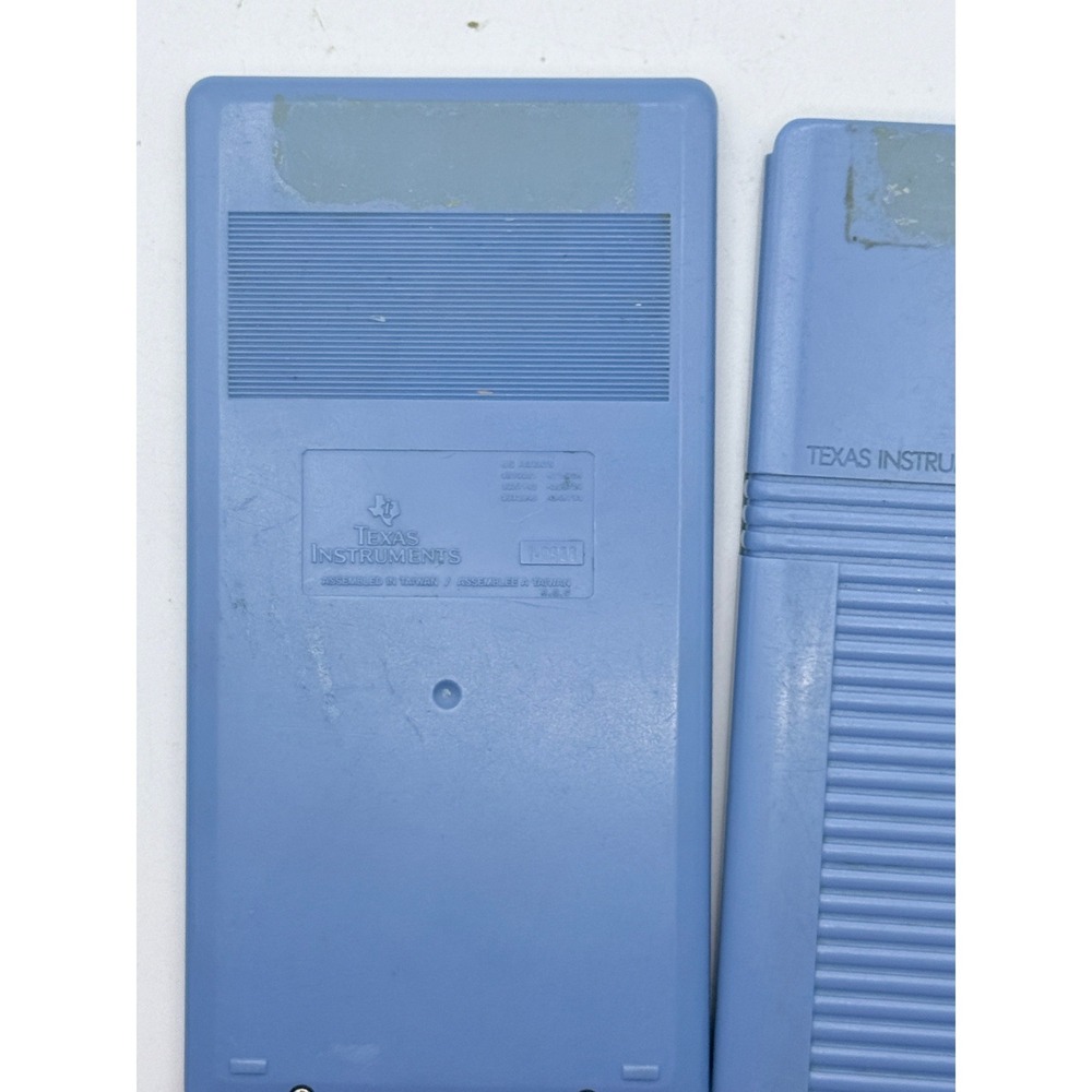Texas Instruments Math Explorer Calculator Blue S-0205B with Slide Cover - Picture 4 of 4